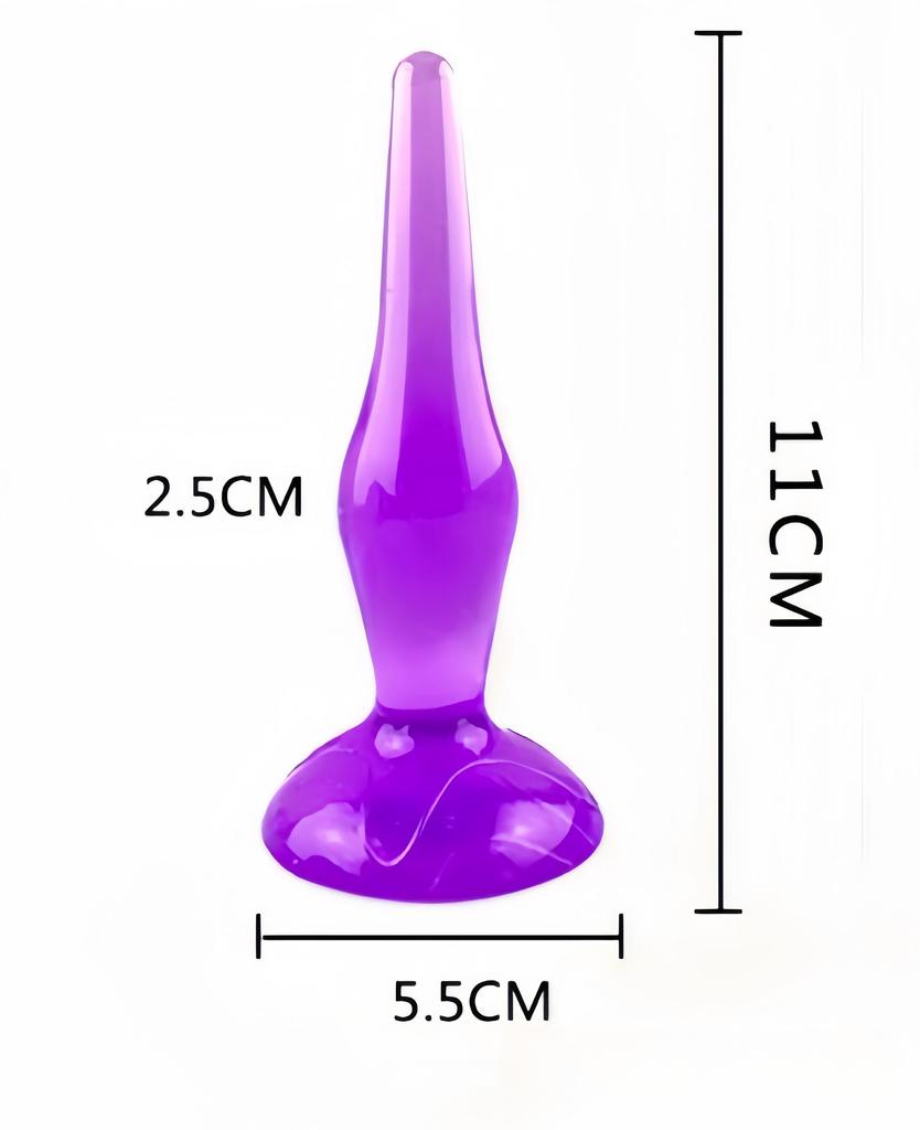 Anal Development Set for Beginners Vibe Anal Plug Anal Unisex Expansion Training Adult Goods [Popular] 6-piece [Anal + + Beads] (Purple)