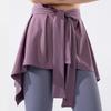Decorative Fake Shirt Sport Gym Fitness One Piece Skirt Covering Buttocks Thin Half-length Bandage Yoga Dance Short Ballet Skirt