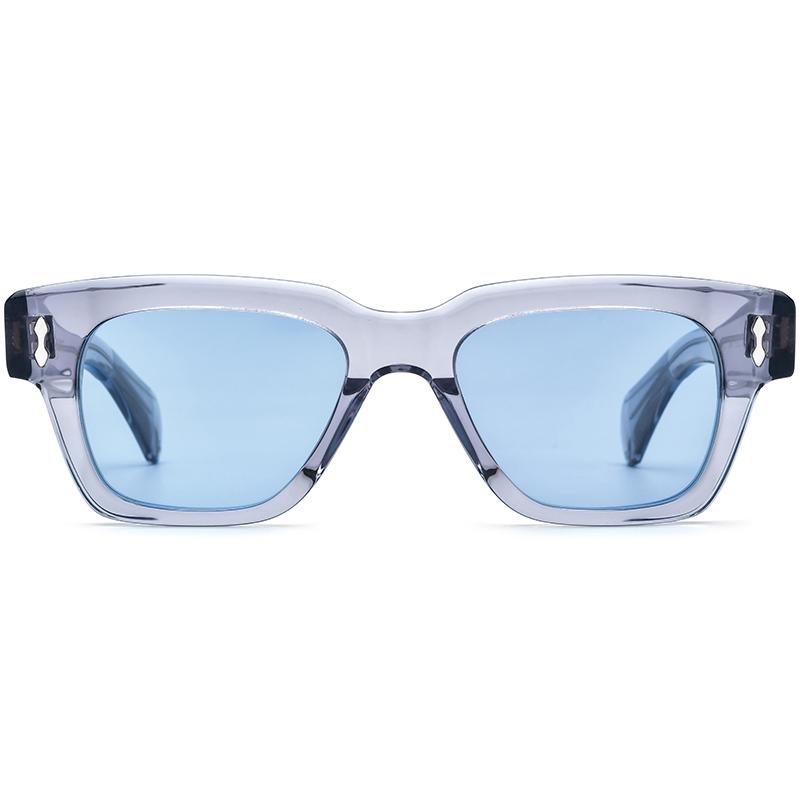 Borregls Acetate Polarized Sunglasses Women 2026 New Brand Designer Vintage Square Sun Glasses Men Mirrored Shades FELLINII