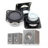 2Pcs 47mm 4 Ohm 15W Full  Speaker Rubber Side NdFeB Magnetic  Portable Loudspeaker Sound Home Theater