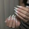 Nail Dotting Pen Sandalwood Nail Pen Double Headed Silicone Carving Pen  DIY Manicure