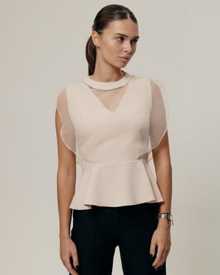 Блуза женская Modalinda 7087 36 бежевая