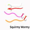 6PCS Tungsten Bead Head Squirmy Worm Jig Hook Fast Sinking Wet Fly San Juan Worm Euro Nymphs Trout Fishing Lure Bait