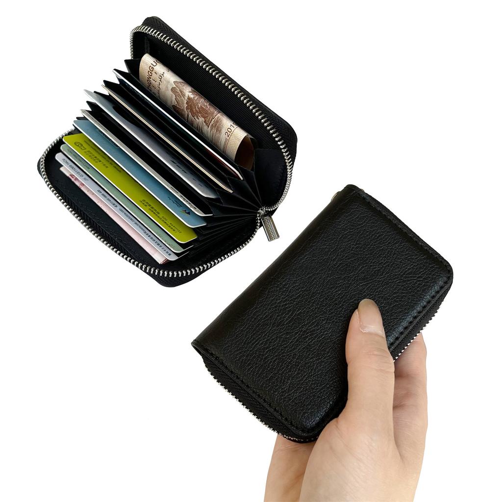 For iPhone Air Case Detachable Zipper Card Bag PU TPU Kickstand Phone Case with Strap