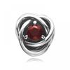 Pandora 790065c06 January Birthstone Red Eternity Circle Silver Charm