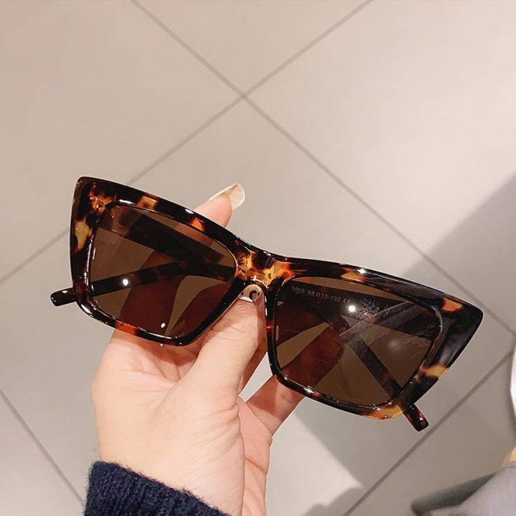Модные солнцезащитные очки «кошачий глаз» женские ретро квадратные стеклянные солнцезащитные очки женские очки леди очки