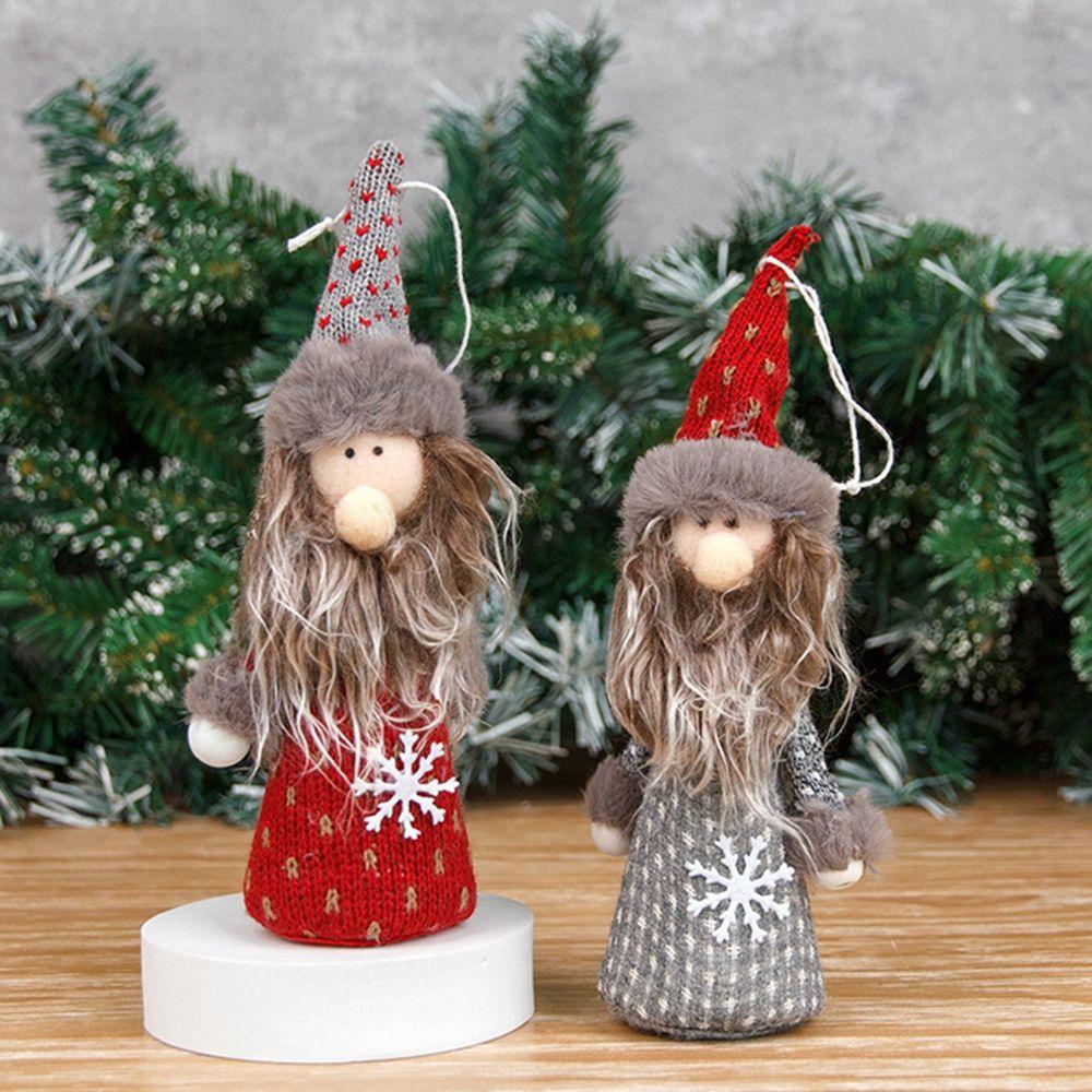 Шт Ангел Орнамент Тканевое Искусство Мультяшный Подвесной Орнамент Рождественский Подарок Кукла Рудольф Декор для Рождественской Елки