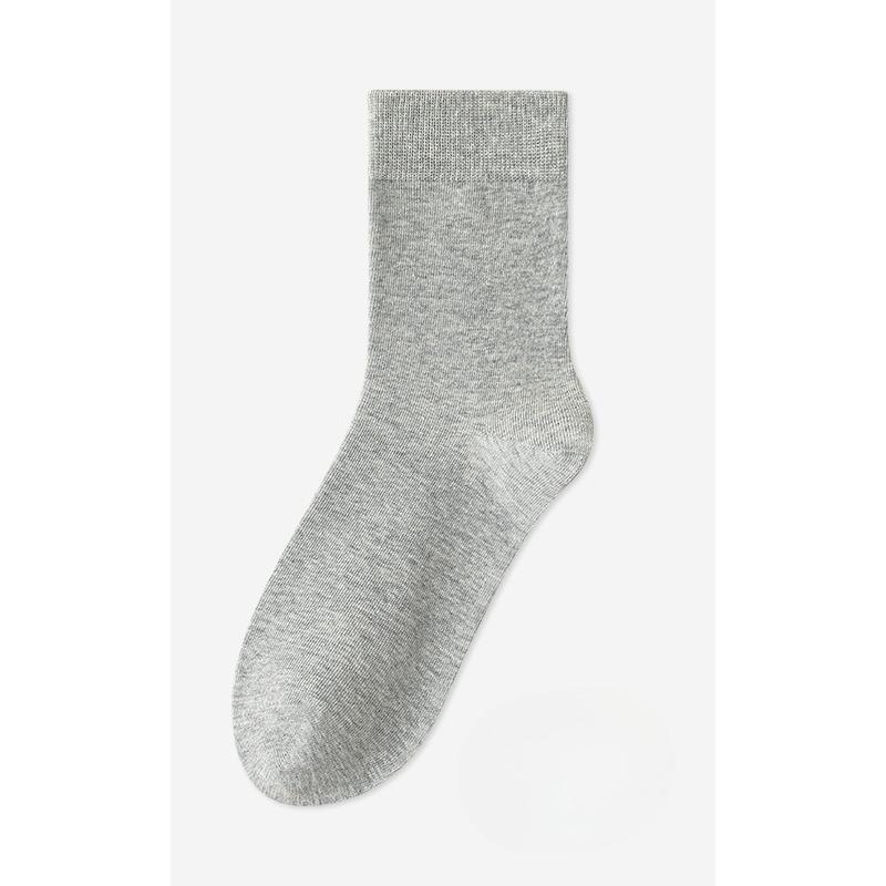 Men's Pure Cotton Mid-calf Thick Socks for Autumn and Winter, Warm, Deodorizing, Sweat-absorbing, Antibacterial, Anti-pilling Sports Long Calf Socks