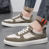 Little White Shoes 2025 New Flat Baseplate Shoes Lace-up Low-top Foreign Trade Large-size Fashion Sports and Leisure Shoes Men