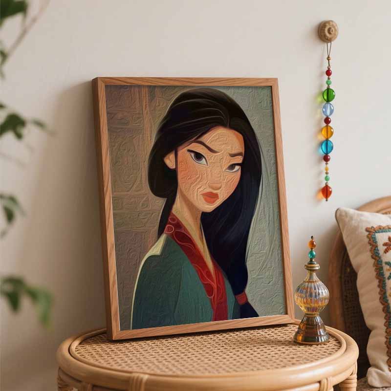 Disney Набор для рисования маслом Мулан Холст Сделай сам Домашний декор Подарок Алмазная живопись 128