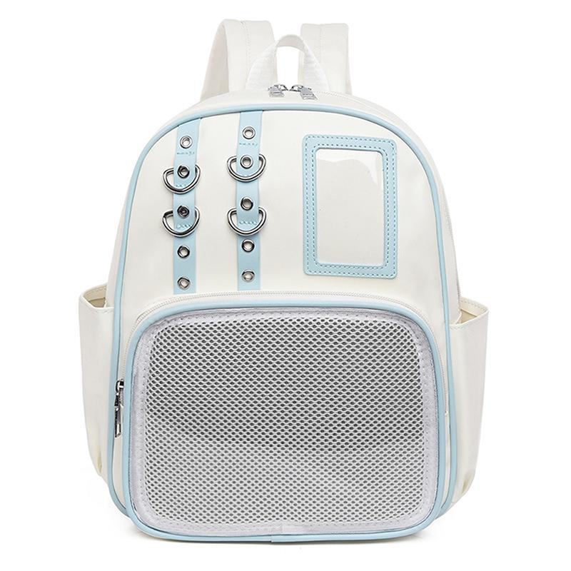 School Ita Bag Fashion Trends Transparent Zipper Backpack Preppy Style Soft Women Bags