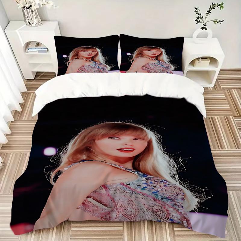 3Pcs Taylor Swift Performance Bedding Sets For All Sizes New 3D Printed Bed Cover Comforter Duvet Cover Pillowcase Bedroom Decoration
