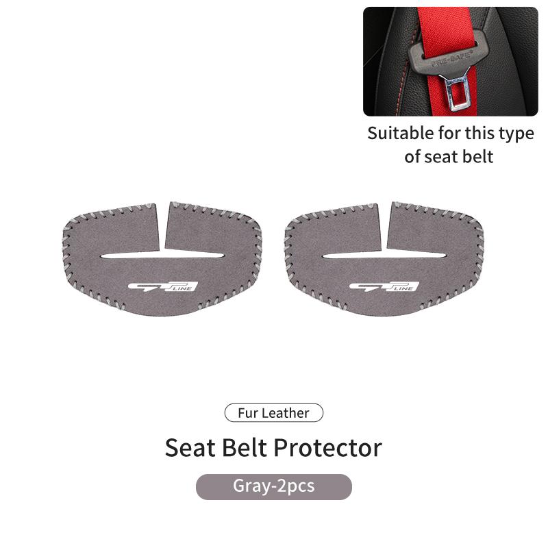 2PCS Car Seat Belt Anti Scratch Buckle Protector Cover Accessories For KIA gt gtline Xline ceed Forte RIO STINGER Seltos K3 K4 HP4