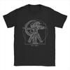 Vintage Vitruvian Hunters Alien Movie Xenomorph T-Shirt Men Round Neck 100% Cotton T Shirts Short Sleeve Tees New Arrival Tops