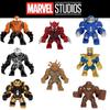 Фигурки-конструкторы героев Marvel Игрушка Детский подарок Высота 7 см Пластиковый материал Серия Мстители