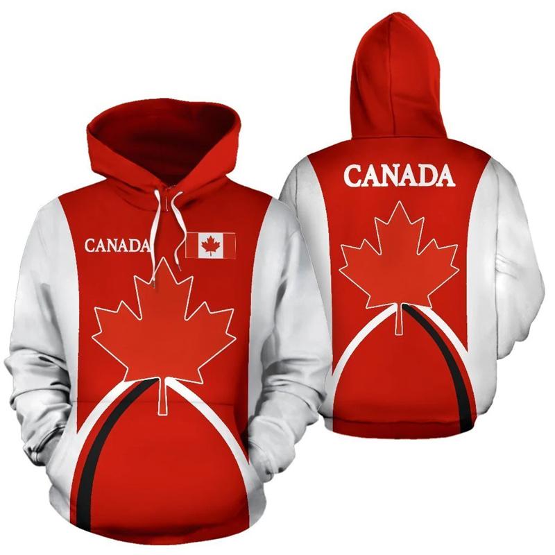 Канада толстовка с капюшоном Maple Leaf 3D Printed Hoodie для мужчин и женщин Oversize Толстовки Street Fashion Hooded Kids Sports Pullover Y2k Clothes
