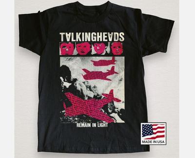 Talking Heads Remain In Light Унисекс Черная Хлопковая Футболка S-5XL