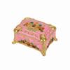 Mini Portable Jewelry Storage Box Enamel Zinc Zinc Alloy Dresser Display Ring Storage Jar  Wedding Gifts