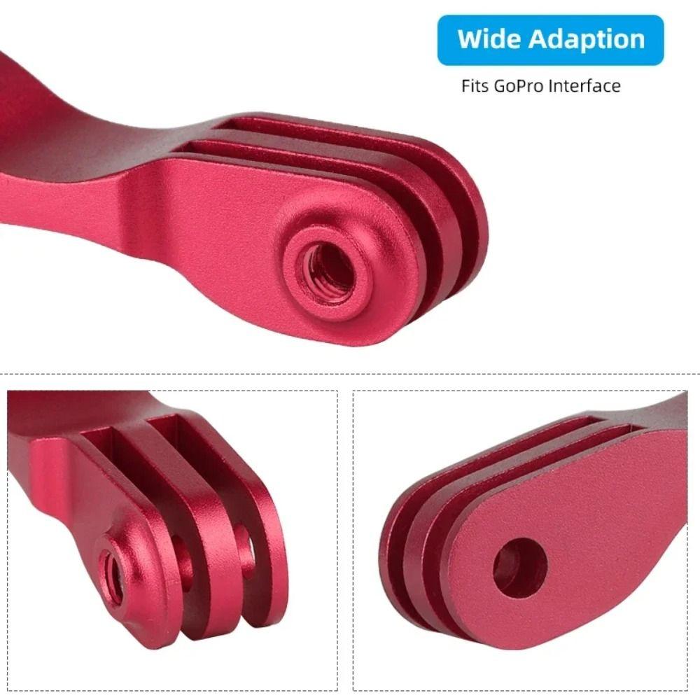 Aluminum Alloy Bicycle Front Light Holder Black Red Camera Stand for GoPro/ Brompton Cycling