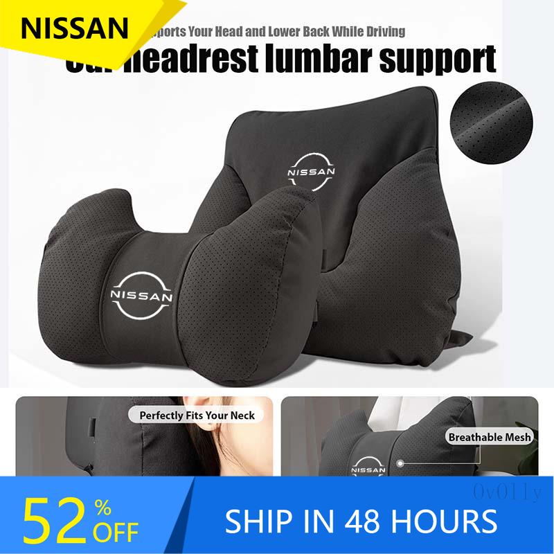 AOK3 For Nissan Qashqai Juke Sentra Altima Versa Maxima Almera Rogue Car Headrest Neck Pillow Support Lumbar Soft Waist Cushion