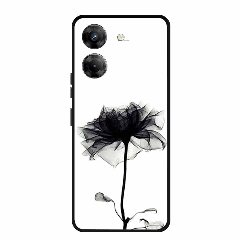 Чехол для телефона Tecno Pova 5 6.78" Coque Черный Бампер Силиконовый Мягкая Задняя Крышка Чехол Для Tecno Pova 5 Чехол Pova5 Funda Para Capa