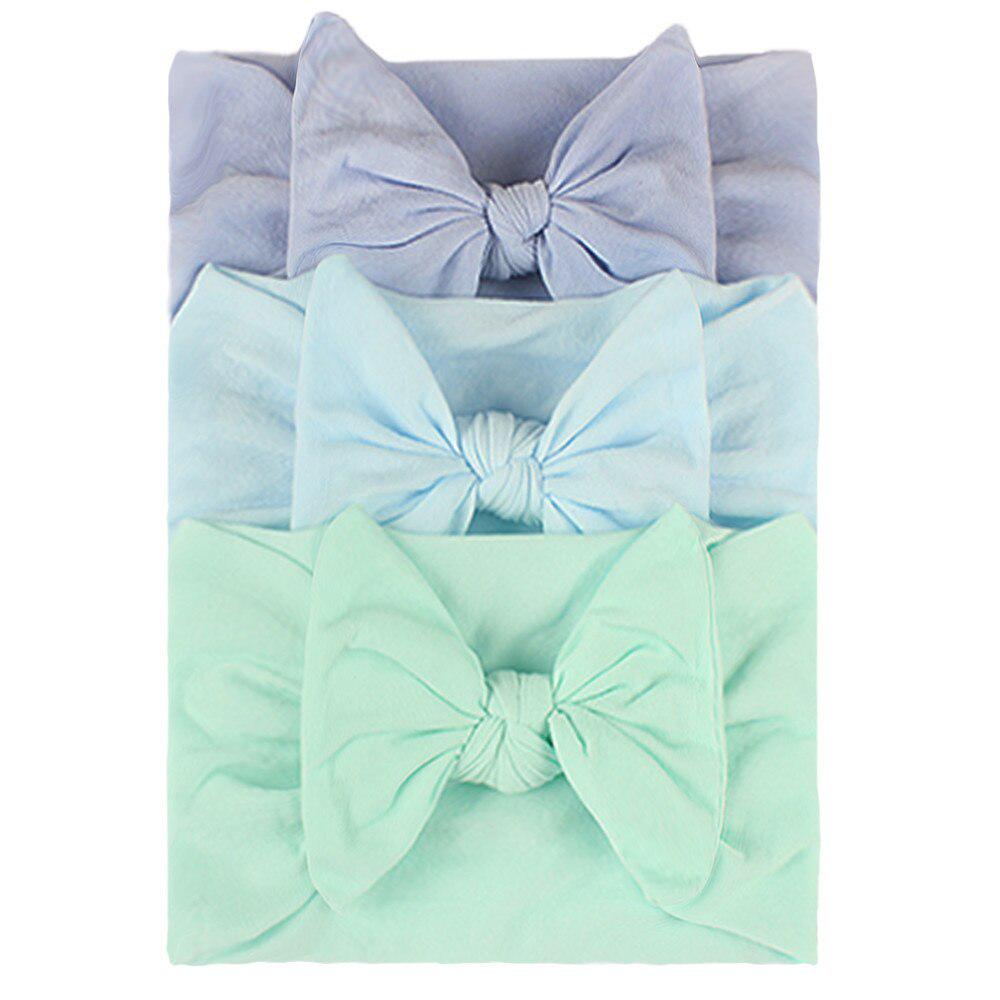 3Pcs Newborn Baby Headband Soft Bows Elastic Headbands Hair Band for Girls Solid Color Toddler Kids Turban Baby Hair Accessories