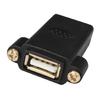 USB 2.0 Female-Female Удлинительный Соединитель Адаптер с Отверстиями для Панельного Крепления Разъем для Настольных Материнских Плат Расширения