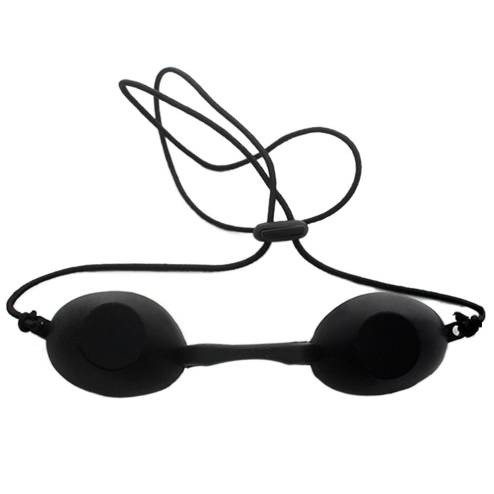 Silicone Laser Protective Eye Mask Adjustable Sunbathing Eyewear Beach Glasses Indoor & Outdoor