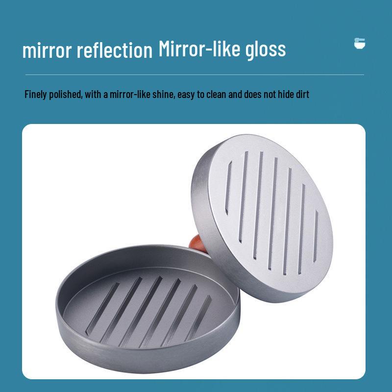 Пресс для гамбургеров из алюминиевого сплава для домашних котлет - Одно отделение, Упаковка в цветную коробку