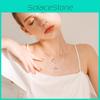 Girls Christmas Charm Necklace With Electroplated Finish For Women