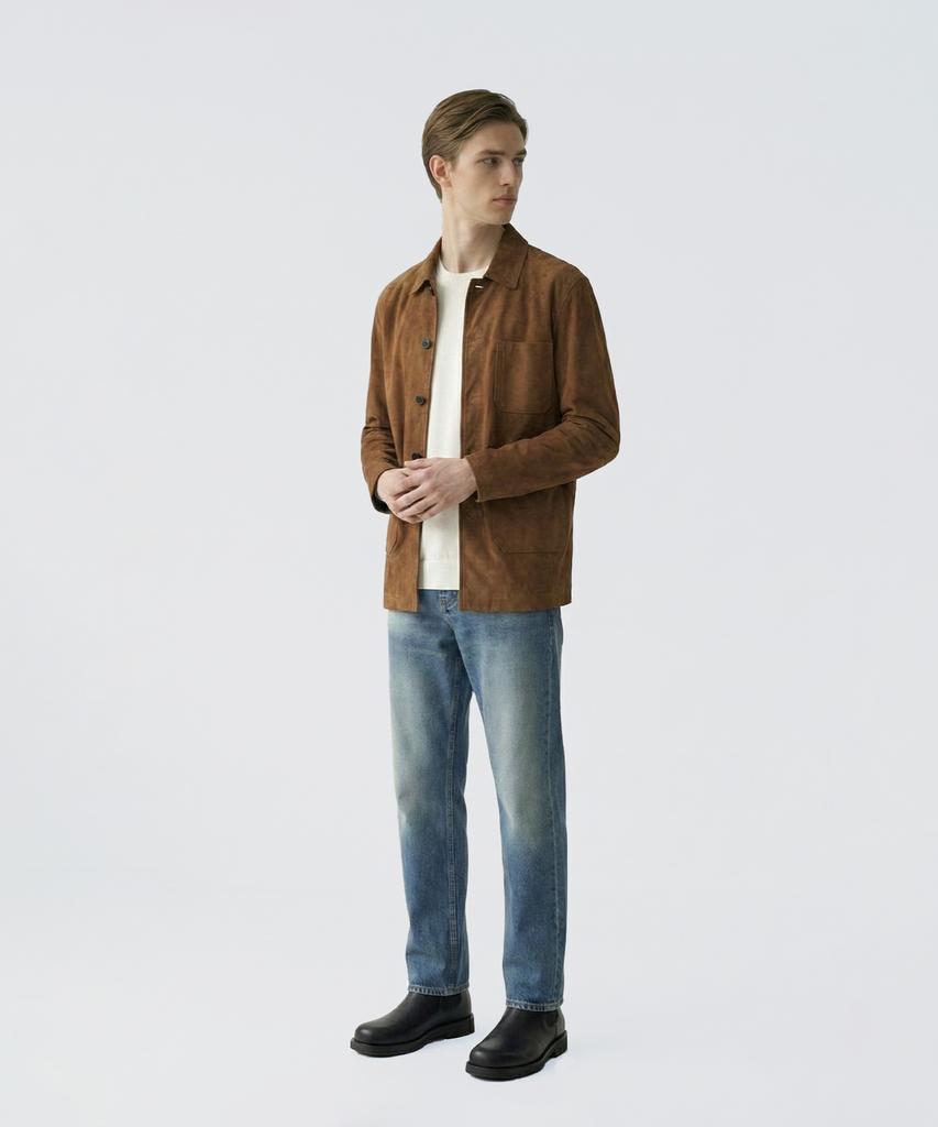 Pinblack Unisex French Goat Suede Jacket