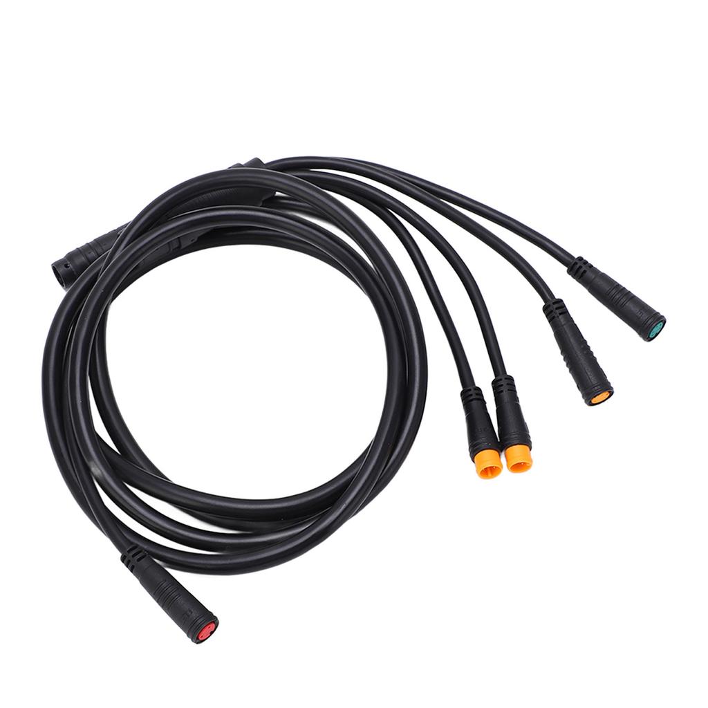 1 To 5 Electric Bike Cable Plastic Rubber Lithium Battery Cable Connectors Connect Controller Lamp