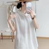 1116 Summer New Women's Lapel Japanese Vest Vest Top Pullover Inner Bottoming Shirt Fashion Niche