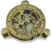 12.7cm  Nautical Brass Sundial with Compass Clock | Antique Design
