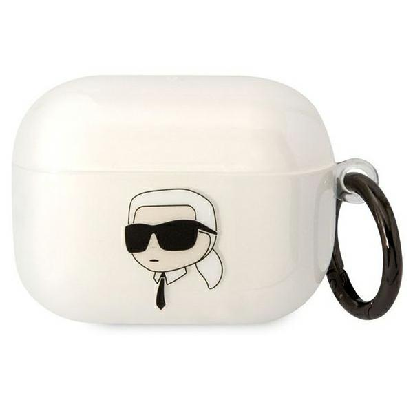 Etui do AirPods Pro Karl Lagerfeld Transparentne Karl's Head