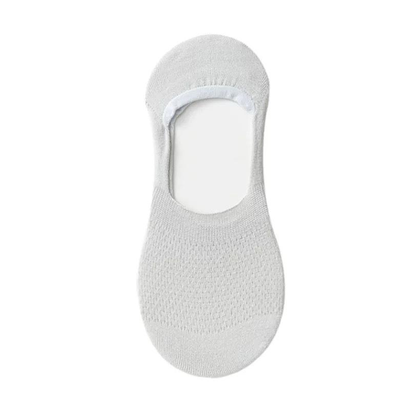 Solid Color Mesh Cotton Short Socks for Women Thin Non-falling Heels Shallow Invisible Breathable Summer Boat Socks