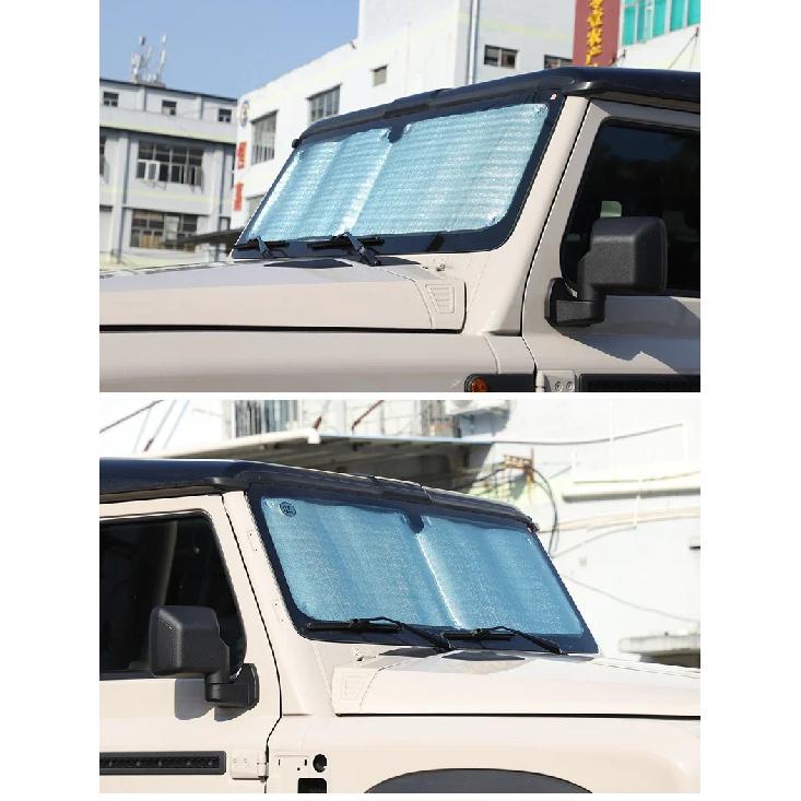 Car Full Window Sunshade Kit Privacy Sunvisor Trim For Ineos Grenadier 2020-2024 Car Styling Silver Windshield Pad Accessories