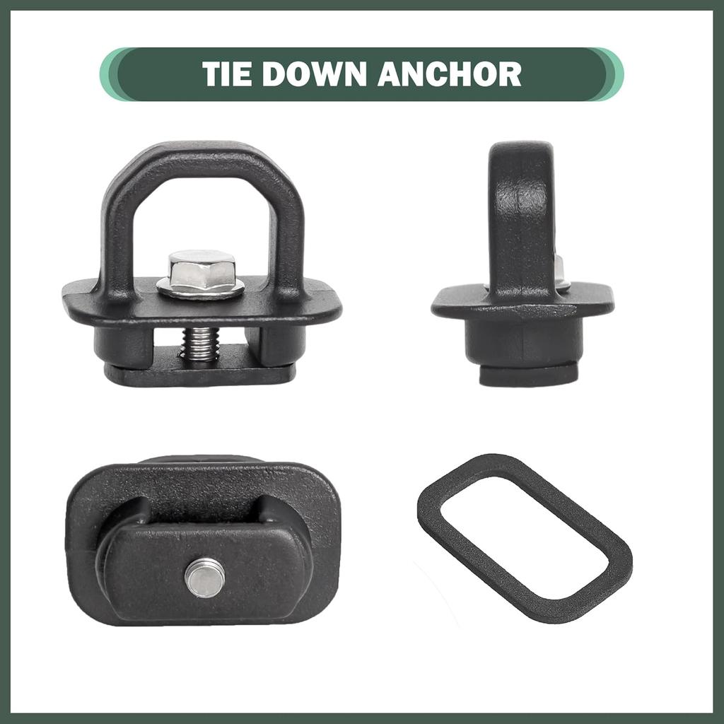 Aluminum Tie Down Anchors Truck Bed Side Wall Anchor fit for 2007-2023 Chevy Silverado GMC Sierra 2015-2023 Chevy Colorado GMC Canyon Truck Bed Car