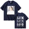 Rosalía LUX Tshirts New Album Harajuku Graprhic Oversized Men Women Short Sleeve Tops Fashion Male Cozy Pop music Streetwear