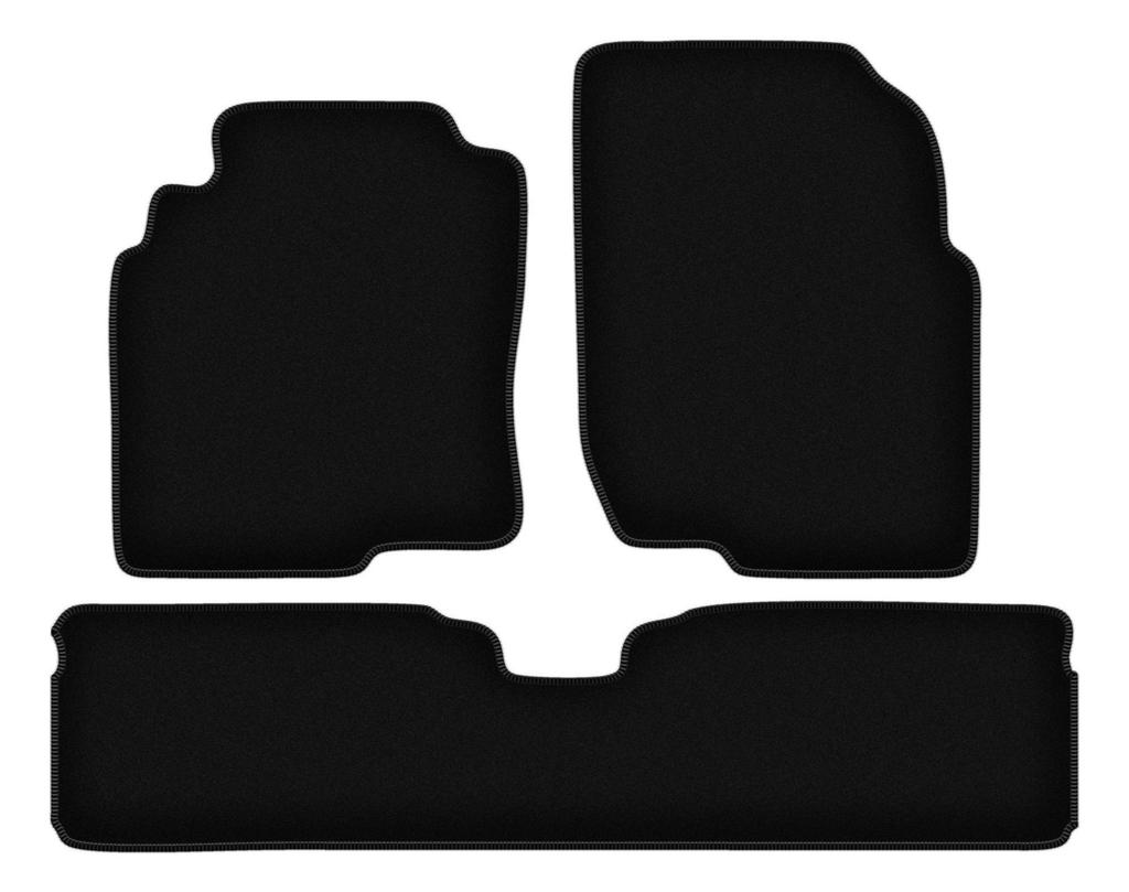 BASIC black velour floor mats for: Nissan Almera Tino minivan (2000-2006)