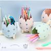 Kawai Multifunctional Cute Dinosaur Egg Pen Holder Fashionable Office Desk Decoration Storage Box Personalized Diy Stationery