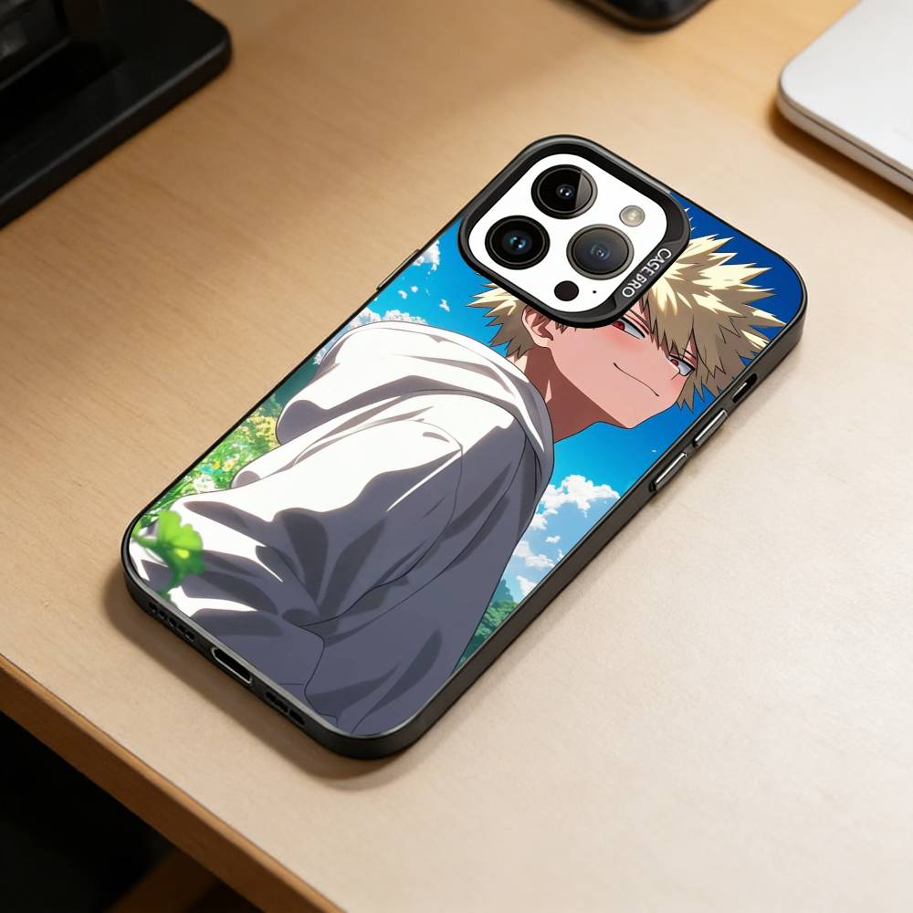 Hero Academia KK-Katsuki  Phone Case For iPhone 17,16,15,14,13,12,11 Plus,Pro Max,XS,Colorful Silver Black Cover