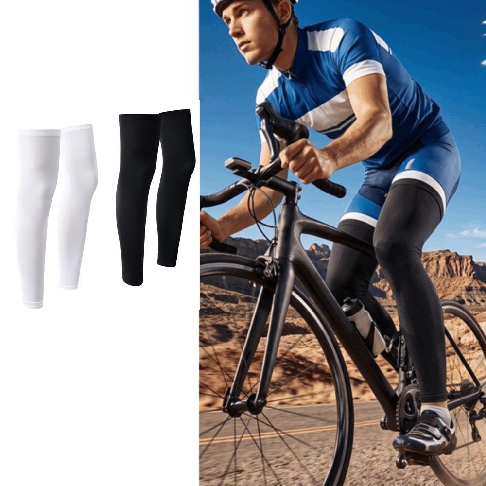 2 Pairs Lightweight Cycling Sun Protection Leg Sleeves  Men and Women