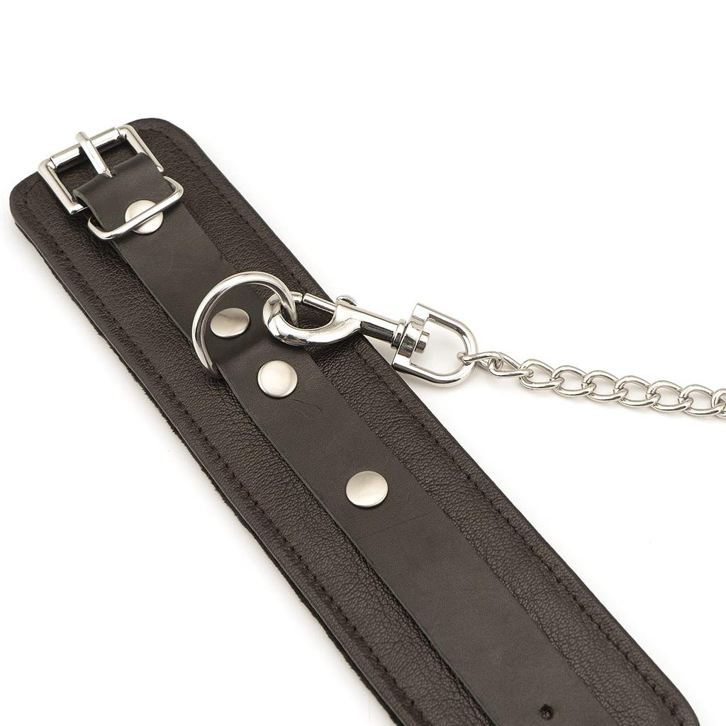 Liebe Seele Wild Gent Fetters SM Goods Restraint Genuine Leather Sheep Leather Queen Luxury Cosplay Dark Brown Restraint Play