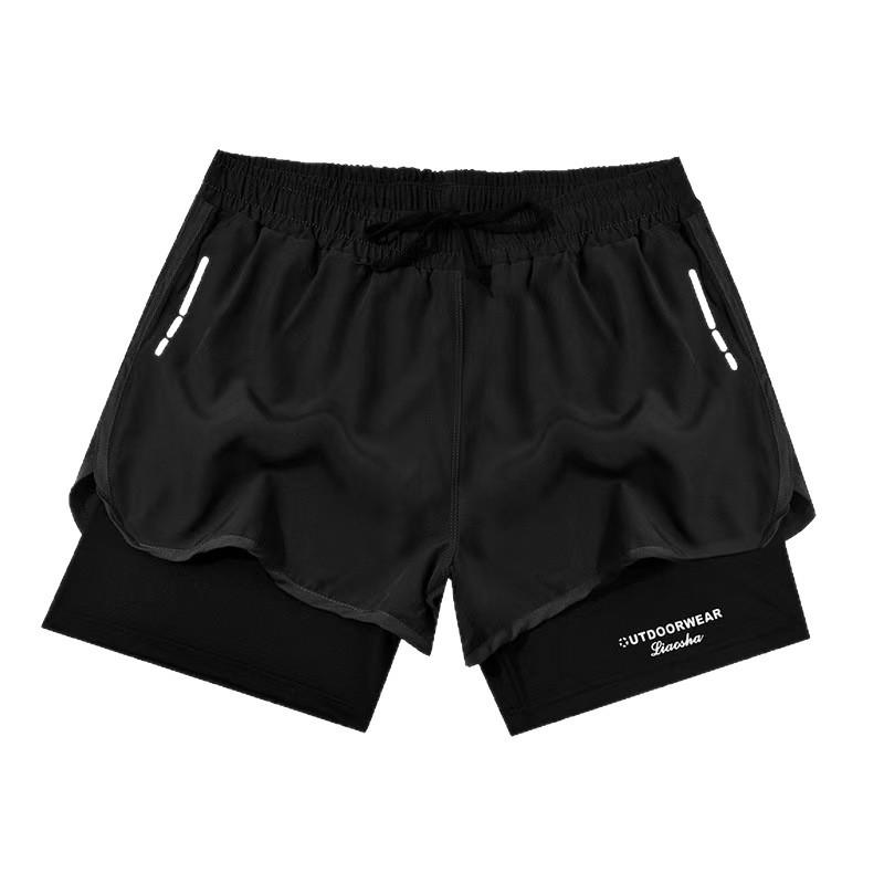 Мужские быстросохнущие плавки с двухслойной конструкцией против смущения для пляжа и занятий спортом
