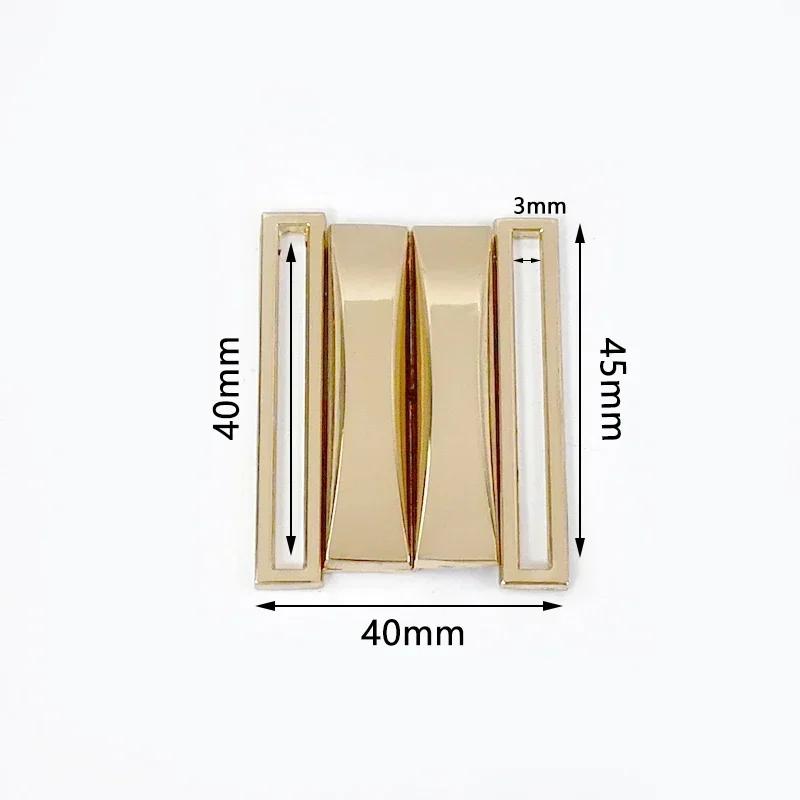 Meetee 1/2/4/5 шт. 30-60 мм Металлическая пряжка для ремня на талию Ленточная лента Регулируемая застежка Пальто Пуховик Ремни Декор Крючки Пряжки Аксессуары