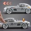 2025 Новый 1:24 Benzs 300SL Track Version Alloy Car Model Diecast Metal Toy Classic Vehicles Car Model Simulation Sound and Light Kids Gift