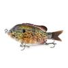 125Mm Plastic Silk Tail 2 Sections Sunfish Simulation Multi-Section Bait S Type Flexible Underwater Swimming Luya Bait
