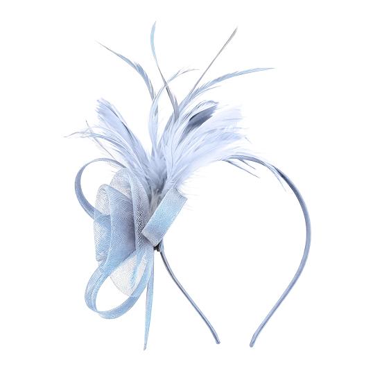 Ретро-ободок-fascinator из сетки и перьев с цветочными акцентами для женщин - Идеально подходит для чаепитий, коктейльных вечеринок или свадеб