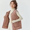 Autumn and Winter Women's Winter Down Cotton Padded Lightweight Double-sided Warm Students Home Female Cotton Vests Fashionable and Warm